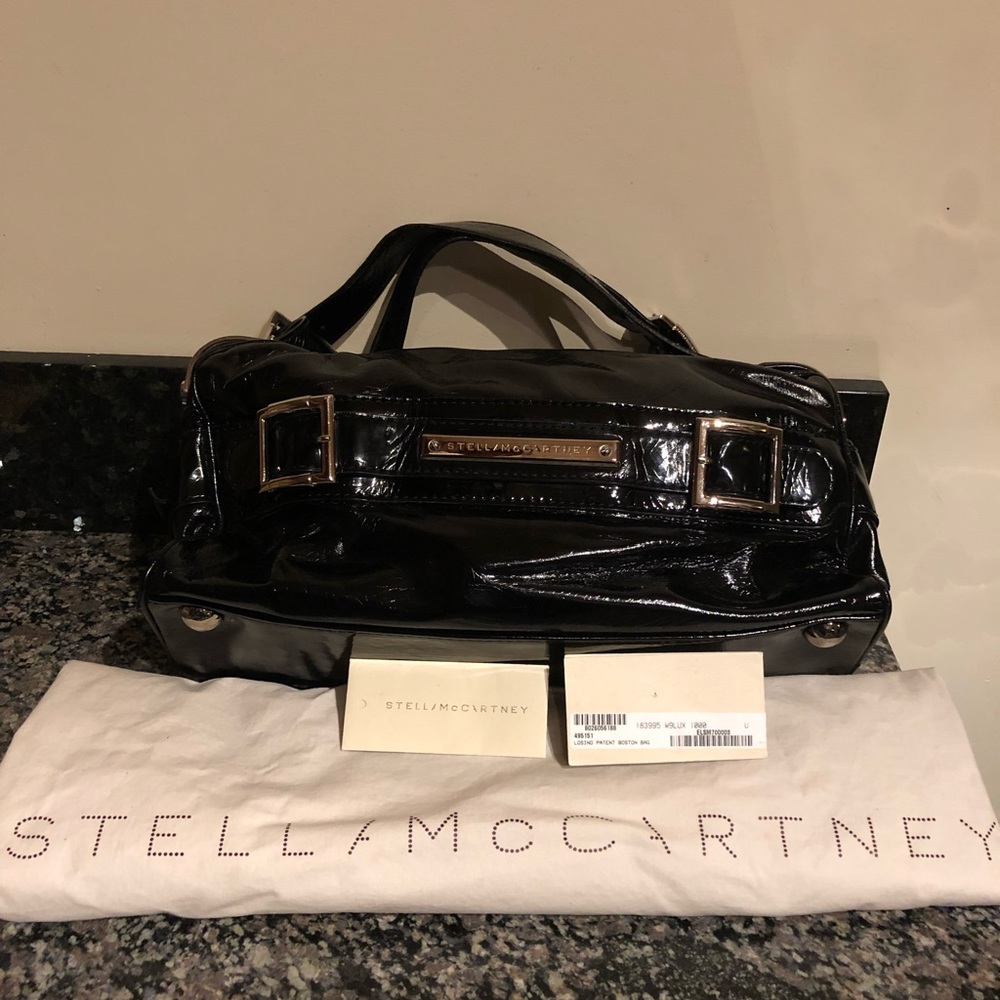 Stella McCartney faux patent leather handbag